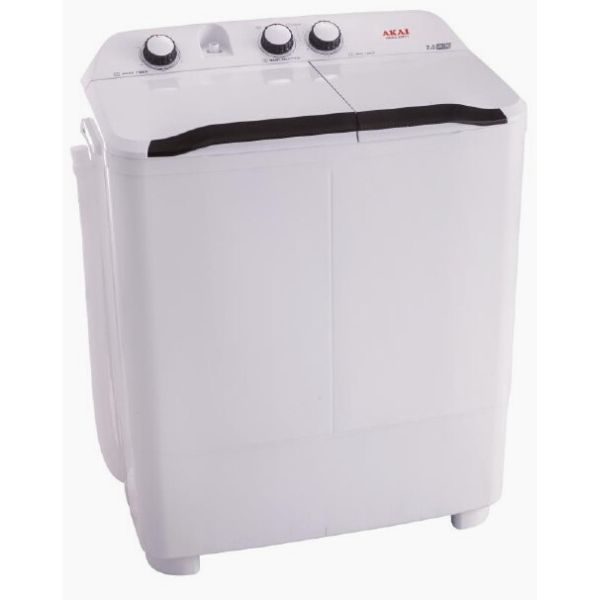 Akai 10 kg Twin Tub Semi-Automatic Washing Machine, WMMA-X010TT - One Year Warranty