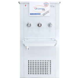 General Star Water Cooler 3 Tap 65 Gallons Top Load Water Cooler With Full Stainless Steel Body Taps For Chilled Water With Built-in Cooling Function Color Silver Model - GSWC-65T3 Top Load -1 Year Full & 5 Year Compressor Warranty.