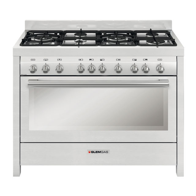 Glemgas 5 Burners Cooker MGW626RI Silver 100x60cm